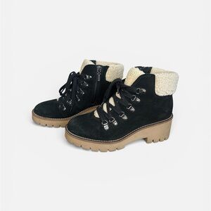 Women's Black Suede Ankle Boots